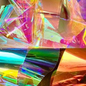 Magic fantasy Cellophane film candy Glass Paper Foils Nail Art, resin art